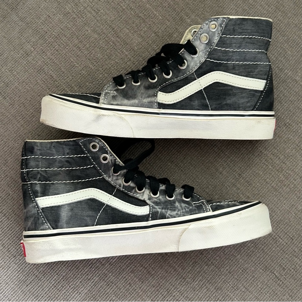 Vans Classic Black and Cream Sneakers